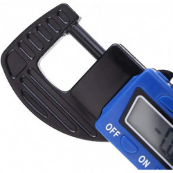 Digital Thickness Gauge Micrometer Blue Electronic Measure Tool Portable With Precise Lcd Display Hardware Tools