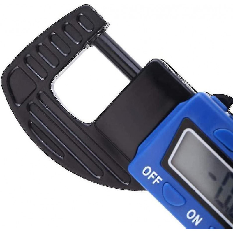 Digital Thickness Gauge Micrometer Blue Electronic Measure Tool Portable With Precise Lcd Display Hardware Tools