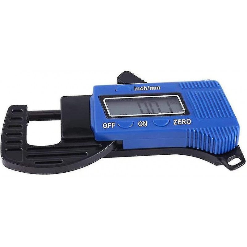 Digital Thickness Gauge Micrometer Blue Electronic Measure Tool Portable With Precise Lcd Display Hardware Tools