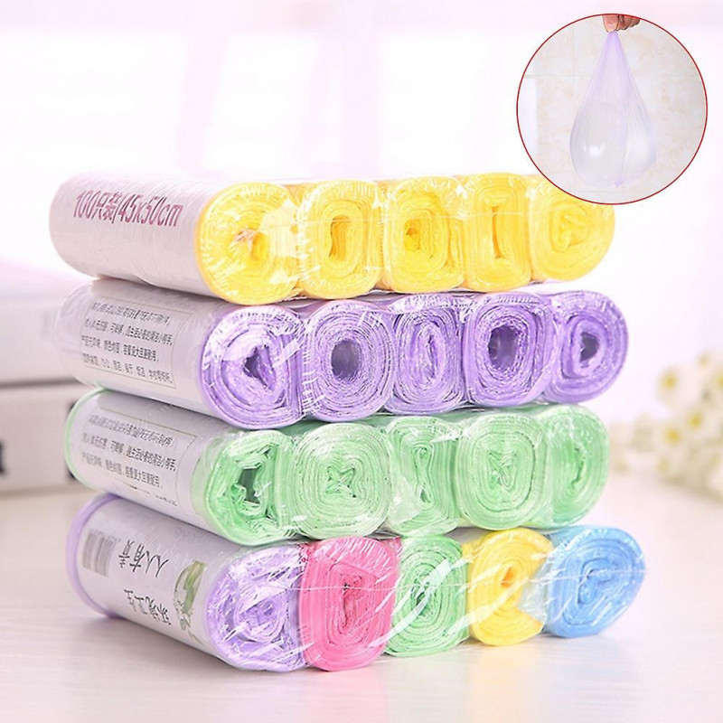 5 Rolls Disposable Home Office Waste Trash Rubbish Holder Pouch Garbage Bags 5 Rolls Disposable Home Office Waste Trash Rubbish Holder Pouch Garbage Bags