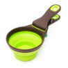Collapsible Pet Scoop Silicone Measuring Cup Sealing Clip for Food & Water