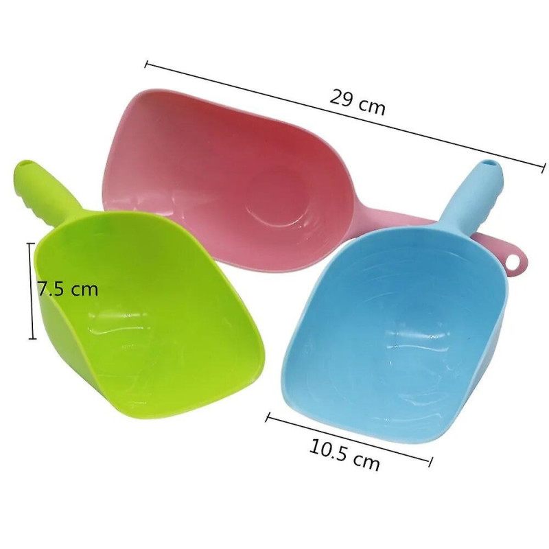 1Pc 3 Colors Pet Food Spoon Dog Cat Bird Rabbit Puppy Food Feeder Scoop Tool