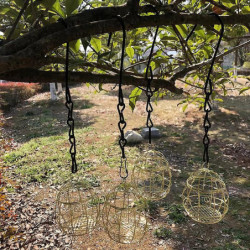 2 PCS Bird Food Feeding Parrot Feeder Cage Hanging Fruit Nut Container 2 PCS Bird Food Feeding Parrot Feeder Cage Hanging Fruit Nut Container