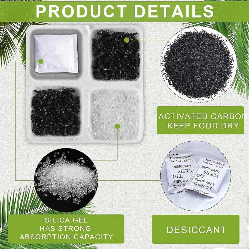 lasuroa 8pcs Pet Food Desiccant Bag, Pet Feeder Desiccant Bags for Cat Dog Food