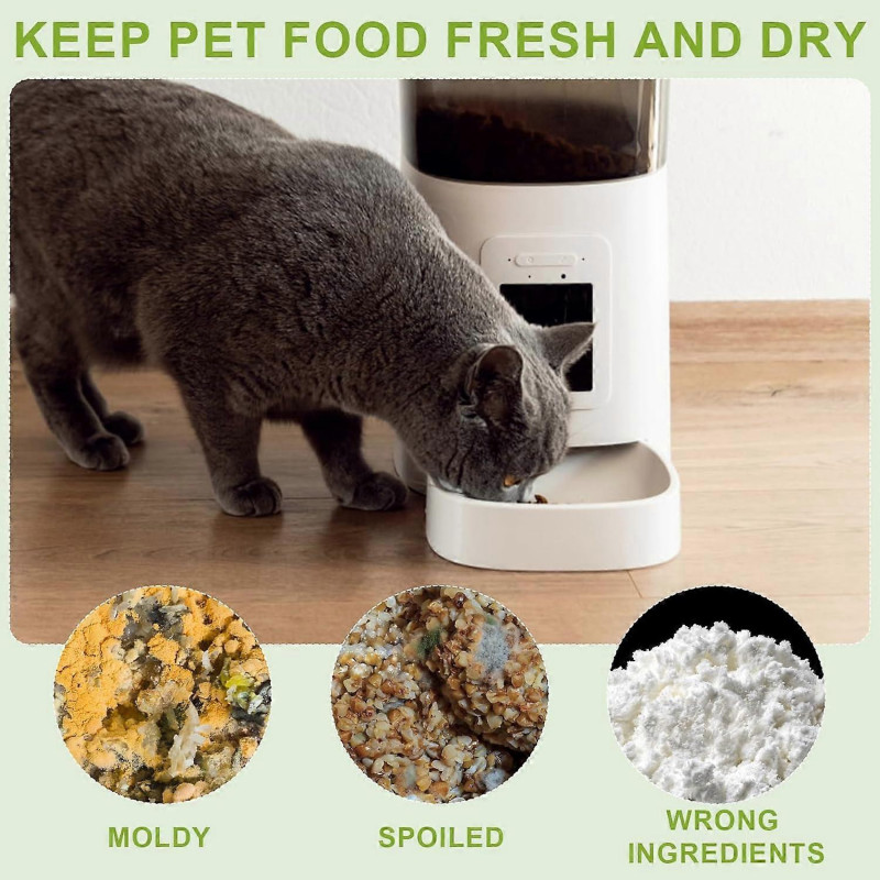 lasuroa 8pcs Pet Food Desiccant Bag, Pet Feeder Desiccant Bags for Cat Dog Food