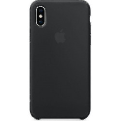 Apple Silicone Microfiber Protective Case For Iphone X/xs-black