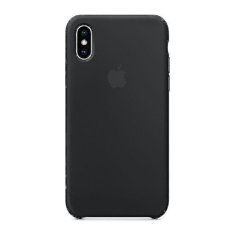 Apple Silicone Microfiber Protective Case For Iphone X/xs-black