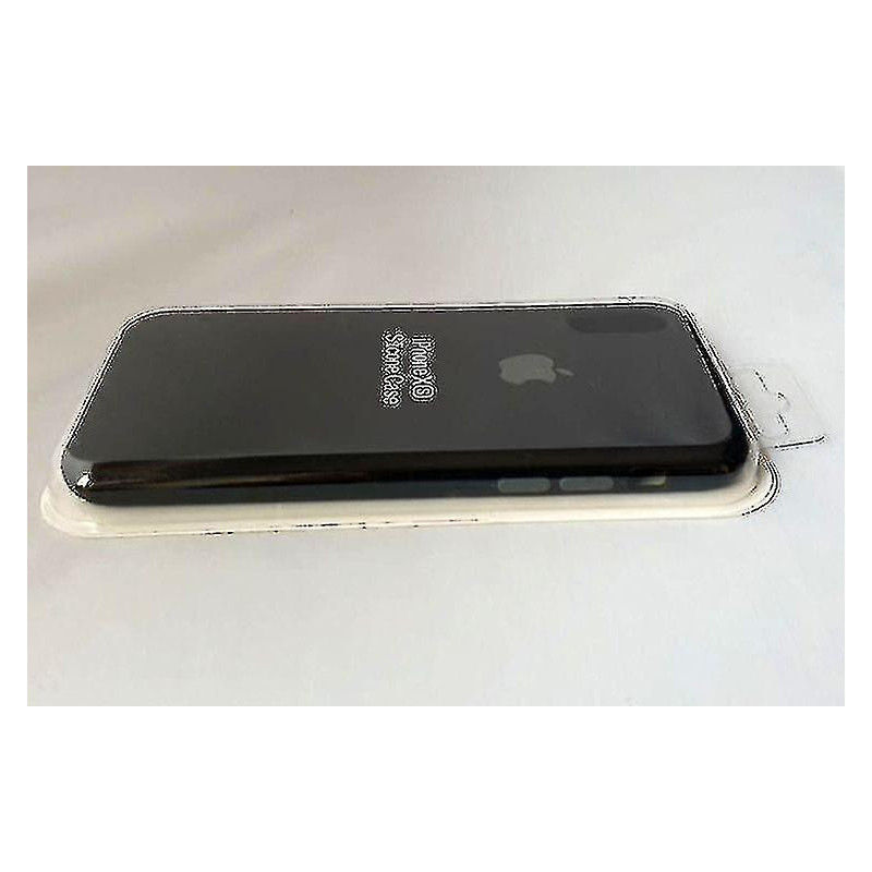 Apple Silicone Microfiber Protective Case For Iphone X/xs-black