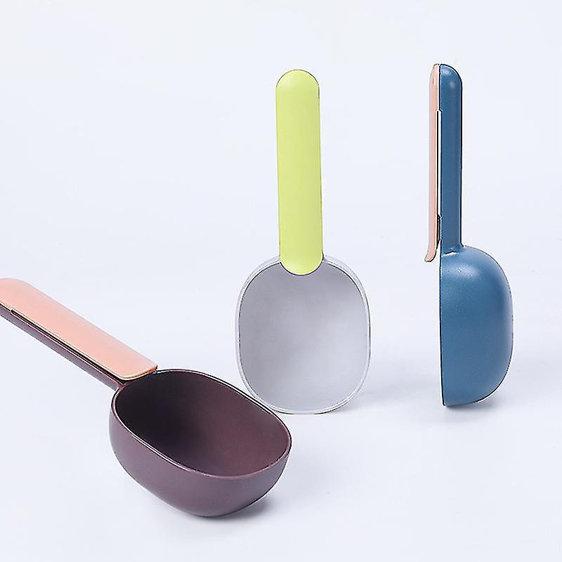 Pet Food Scoop Multifonctionnel Long Confortable Poignée Plastique Tasse à Mesurer Pet