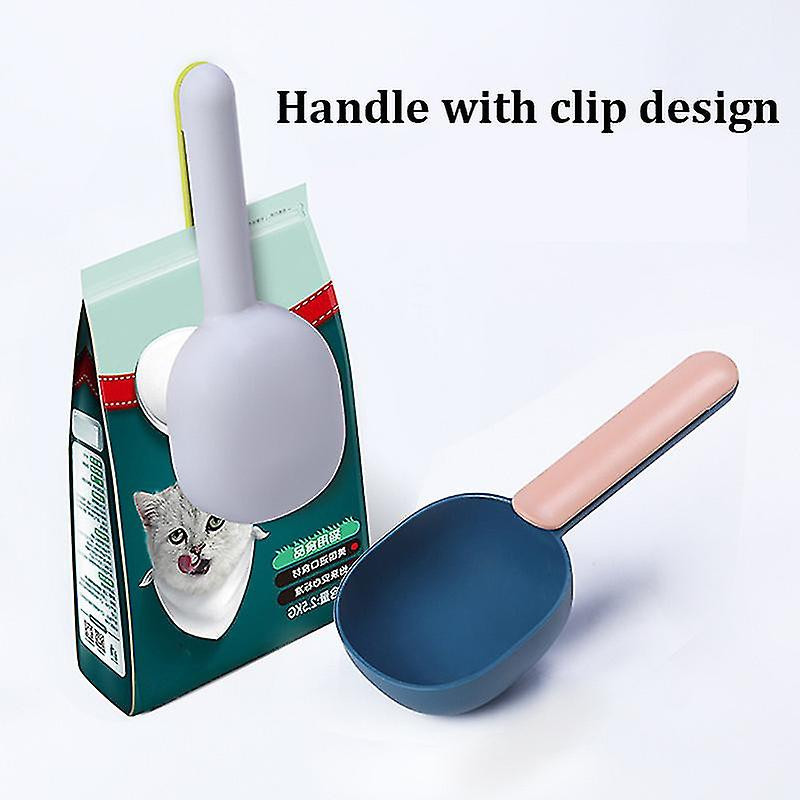 Pet Food Scoop Multifonctionnel Long Confortable Poignée Plastique Tasse à Mesurer Pet