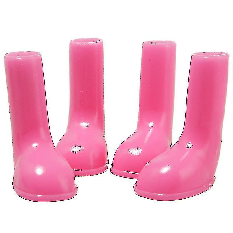4 Pcs Pet Rain Boots Shoes Stretchy Waterproof Anti-slip Portable For Dog Puppy V