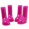 4 Pcs Pet Rain Boots Shoes Stretchy Waterproof Anti-slip Portable For Dog Puppy V