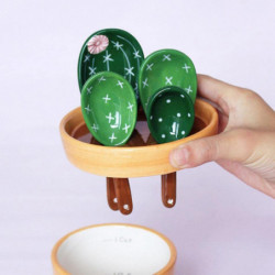 Ceramic Rice Spoon Cute Cactus S Cute Kit Tool With Base A