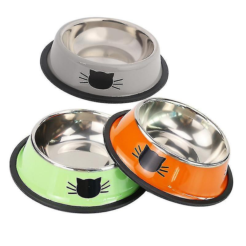 Cat And Dog Food Bowl Utensils Less Steel Pet Bowl