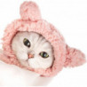 Cute Pet Hat, Cat Bear Hat Comfortable Plush Head Coverings Cats And Dogs Cute Headdress Solid Color Pet Supplies