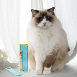 Pet Cat Feeding Spoons Button Pushed Design Portable Food Long Strip Cat Snack Squeezer Feeder Spoon Pet Supplies