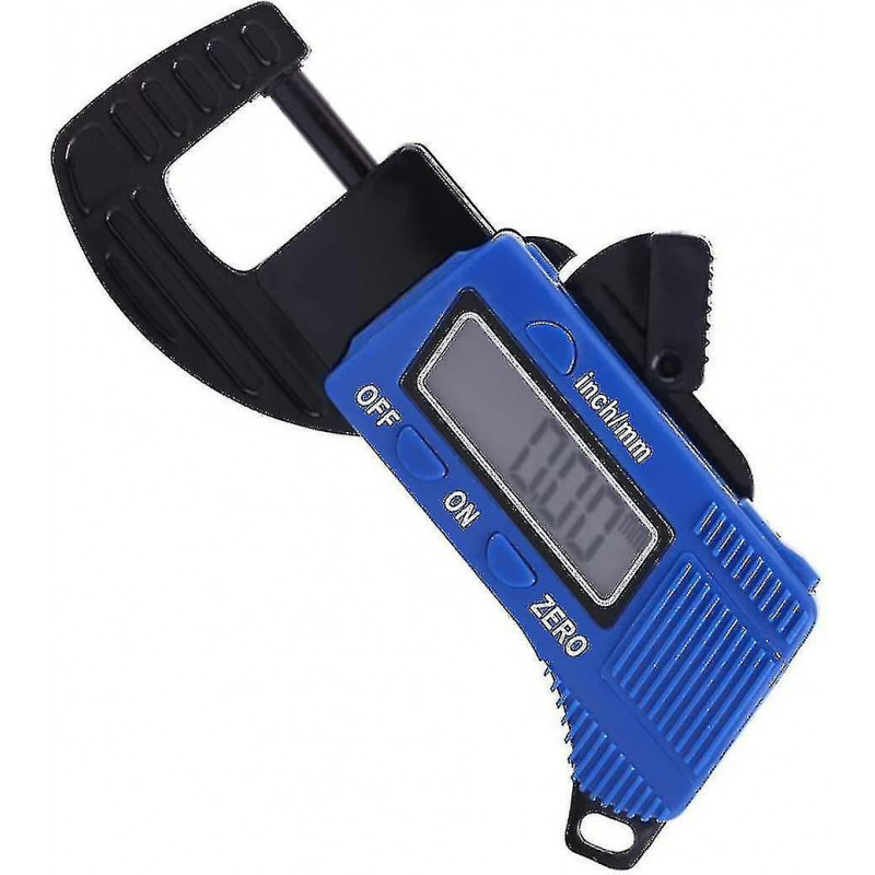 Digital Thickness Gauge Micrometer Blue Electronic Measure Tool Portable With Precise Lcd Display Hardware Tools
