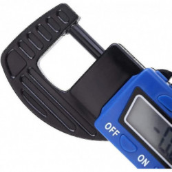 Digital Thickness Gauge Micrometer Blue Electronic Measure Tool Portable With Precise Lcd Display Hardware Tools