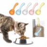 Multifunctional Pet Spoon Convenient Space-saving Easy Feeding Sealed Bag Clipping Curved Design Pet
