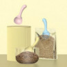 Multifunctional Pet Spoon Convenient Space-saving Easy Feeding Sealed Bag Clipping Curved Design Pet