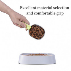 Pet Food Scoop Multifunctional Long Comfortable Handle Plastic Measuring Cup Pet Supplies for Dog