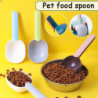 Pet Food Scoop Multifunctional Long Comfortable Handle Plastic Measuring Cup Pet Supplies for Dog