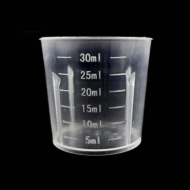 10x 30ml Measuring Cups Plastic Disposable Liquid Container Home Kitchen Tool