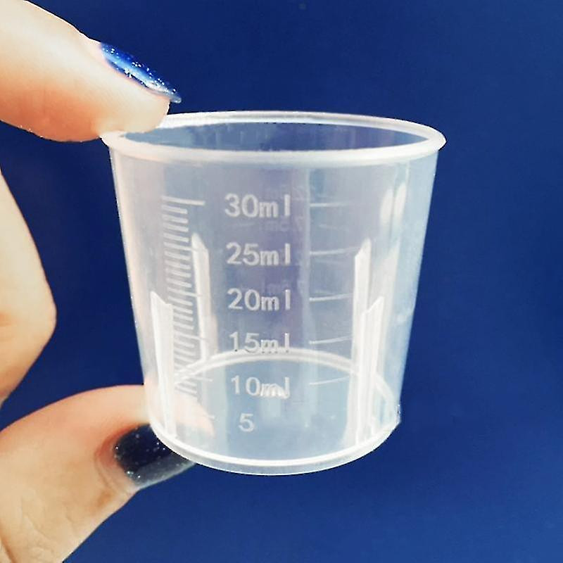 10x 30ml Measuring Cups Plastic Disposable Liquid Container Home Kitchen Tool