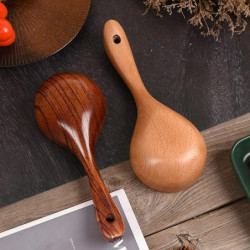Household Water Scoop Multi-function Ladle Convenient Wooden Ladle Home Accessory