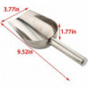 2 Pcs Dog Food Scoop Stainless Steel Feed Scooper For Home Pet Food (1 1/2 Cup, 12-ounce) - -