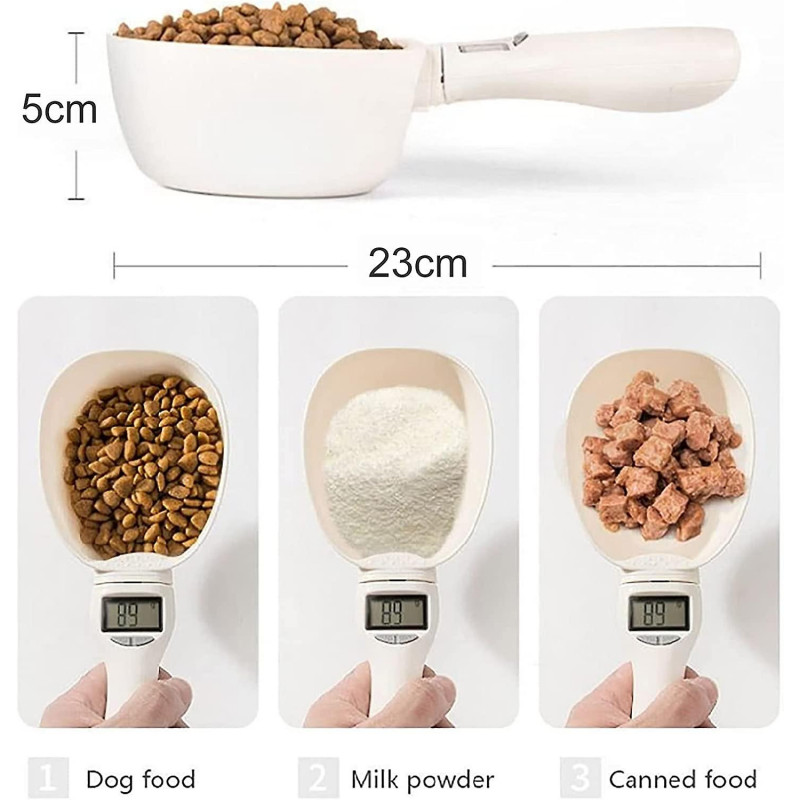 Heytea Measuring Spoon For Pets Precise Dog Food Measuring Cup Detachable Cat Food Scooper Digital Scale Spoon [...]
