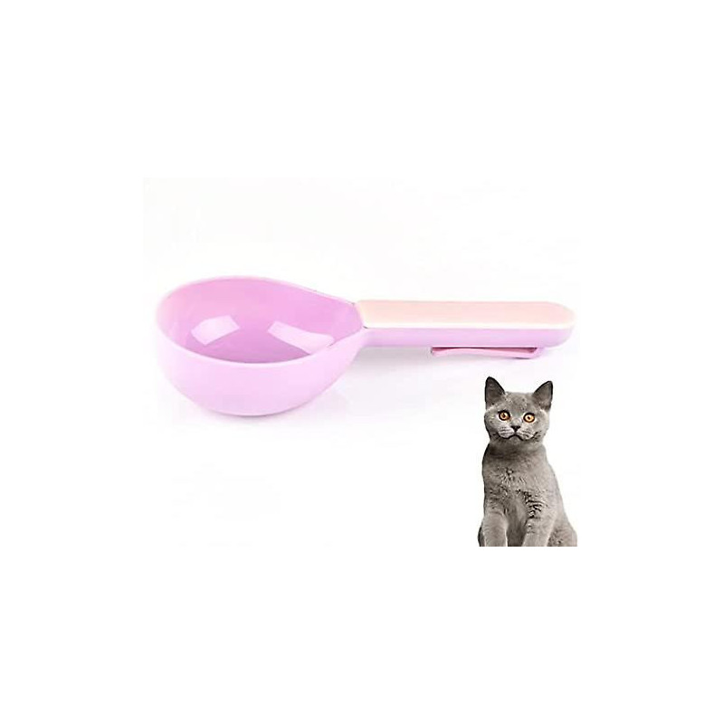 Yoitea Cat Food Scoop Portable - Universal Hand-held Plastic Smooth Dog Measuring Scoop Pet Food Scooper Simple [...]