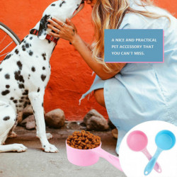 2Pcs 50g Dog Food Measuring Spoons Electric Metering Spoons Portable Multifunctional Measuring Spoons (Size S)