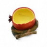 Plastic Parrot Feeding Box Artificial Fruit Branch Feeding Accessories Supplies For Outdoor Garden Yard Food Storage