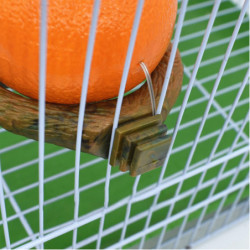 Plastic Parrot Feeding Box Artificial Fruit Branch Feeding Accessories Supplies For Outdoor Garden Yard Food Storage