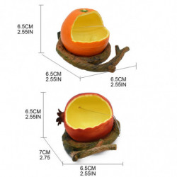 Plastic Parrot Feeding Box Artificial Fruit Branch Feeding Accessories Supplies For Outdoor Garden Yard Food Storage