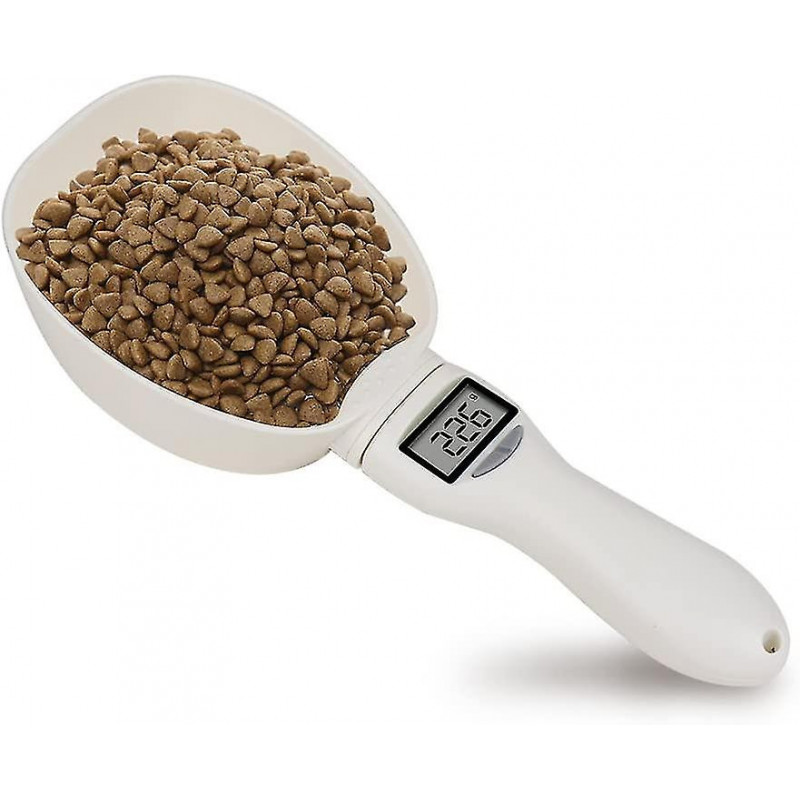 Dww-pet Food Scoop Shovel With Digital Measurement, Also Works As A Kitchen Scale, 800g Maximum