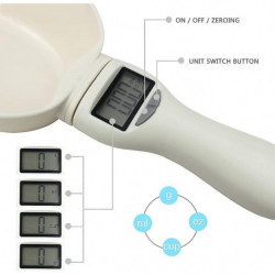 Dww-pet Food Scoop Shovel With Digital Measurement, Also Works As A Kitchen Scale, 800g Maximum