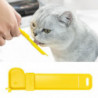 Cat Strip Feeder Giraffe-shaped Cat Feeding Scoop Multipurpose Portable Food Squeezer Spoon Pet