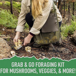 Portable Mushroom Foraging Bag Convenient Storage Hands-Free Picking Mesh Design with Front Pocket Easy-to-carry [...]