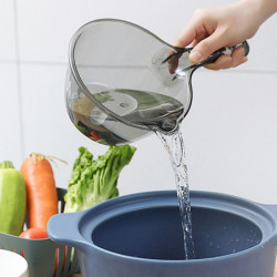 Louche d’eau en plastique de grande capacité pour le jardin - Transparent Kitchen Water Scoop
