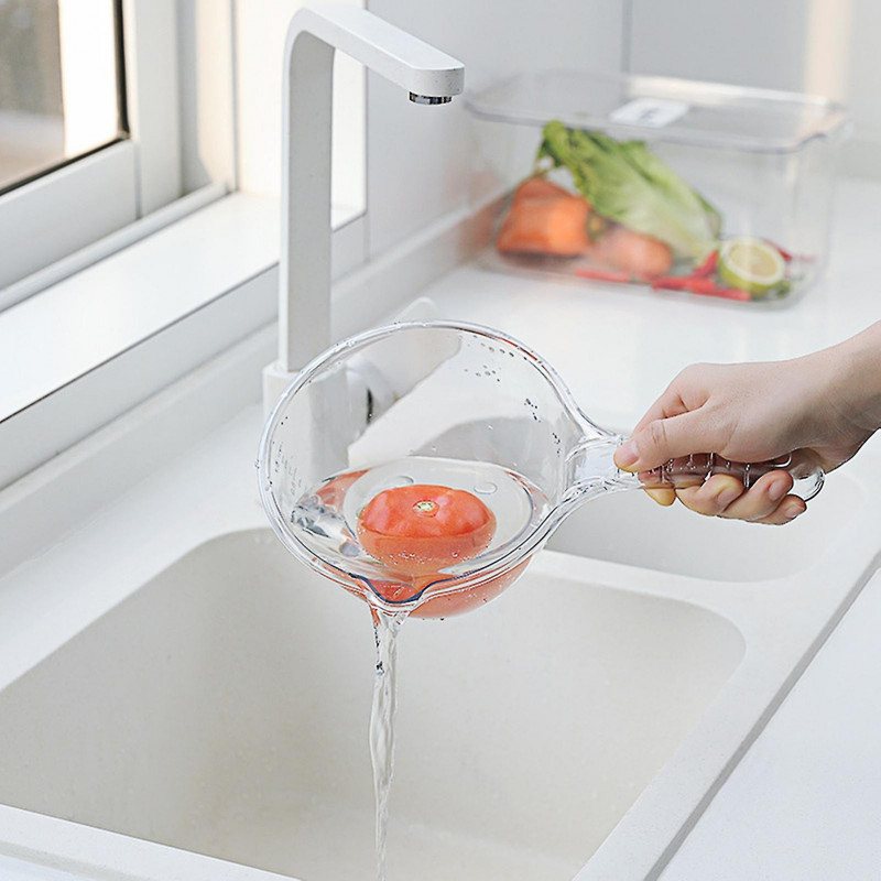 Louche d’eau en plastique de grande capacité pour le jardin - Transparent Kitchen Water Scoop