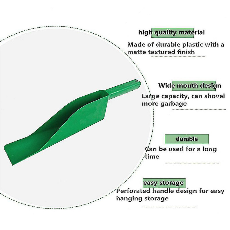 Cleaning Shovel Scoop Garden Plastic Fallen Leaves Gutter Drain Scoop