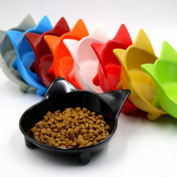Cute Cat Ear Shaped Food Water Bowl