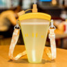 Cute Popsicle Water Cup Fruit Water Cup Portable Plastic Water Cup With Lanyard