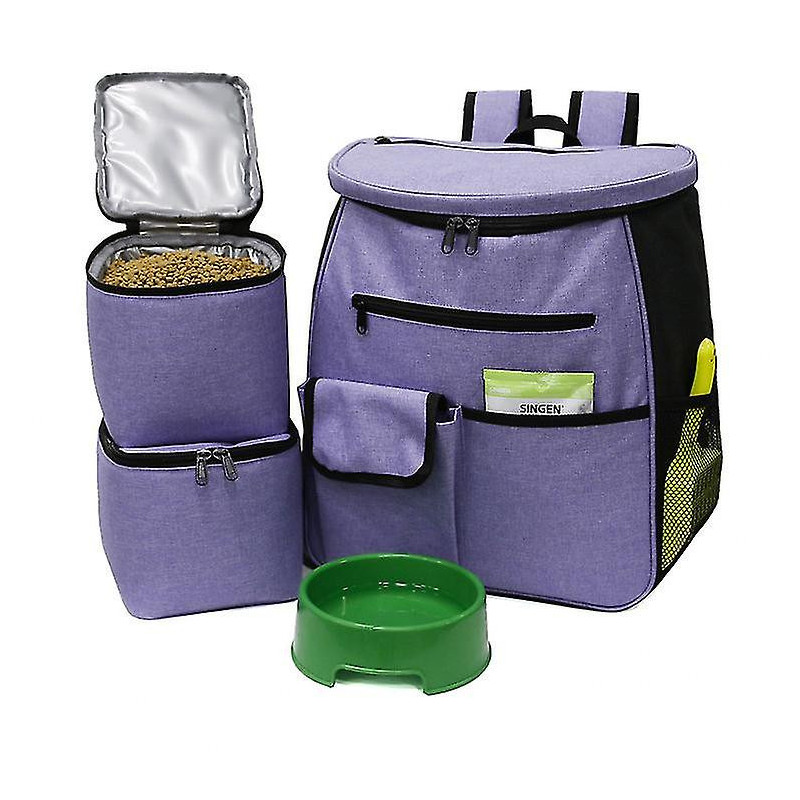 Foldable Pet Outing Backpack Portable 1 Piece Purple