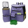Foldable Pet Outing Backpack Portable 1 Piece Purple