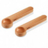 2 Pcs Wooden Coffee Scoop and Bag Clip,Tablespoon Measuring Scoop,Coffee Bags Sealer,for Ground Bea