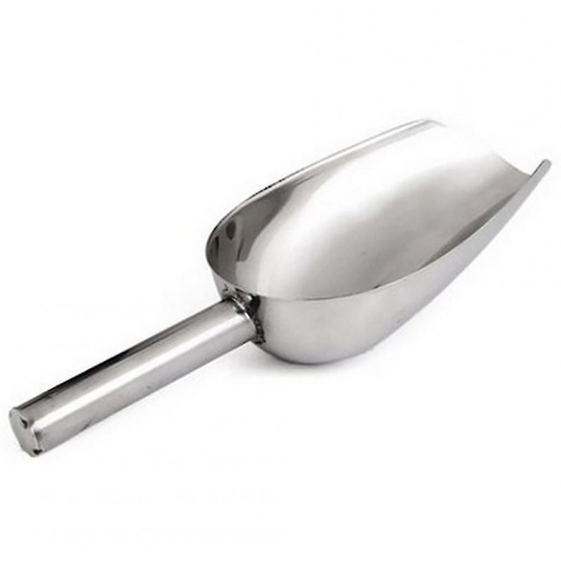 Pet Dog Puppy Cat Stainless Steel Food Feeder Scoop Shovel Spade Dishes Tool Q