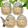Bird Food Feeding Parrot Feeder Cage Hanging Fruit Nut Container-2 PCS